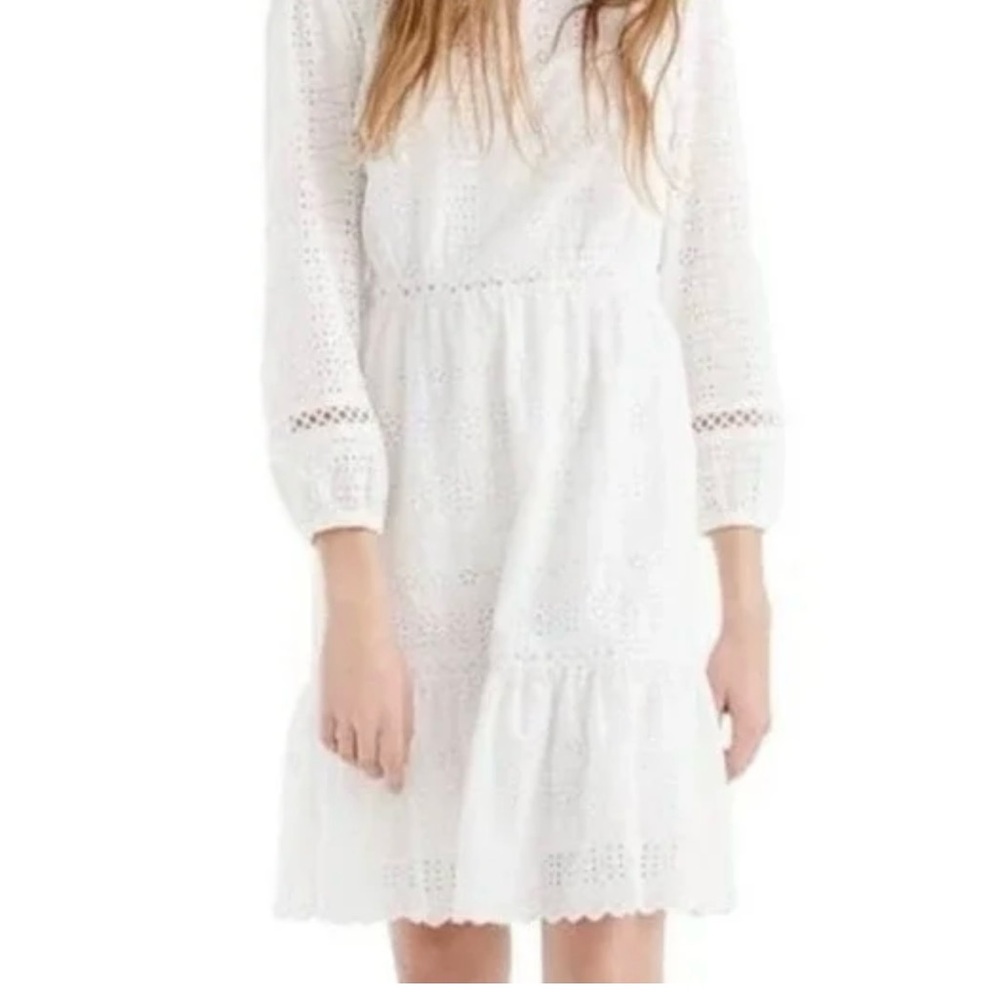 J. Crew White Eyelet Dress